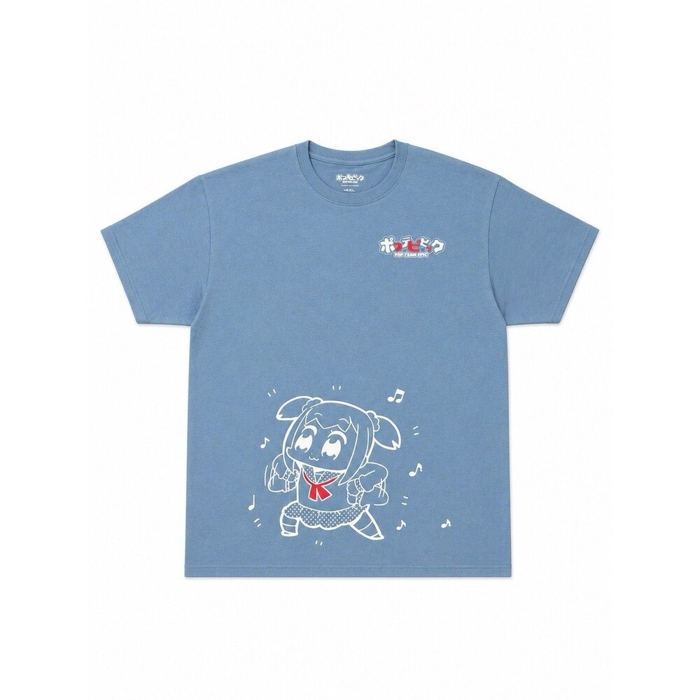 Pop Team Epic Anime T-Shirt XL Blue Loot Crate Exclusive Graphic Tee Rare NWT